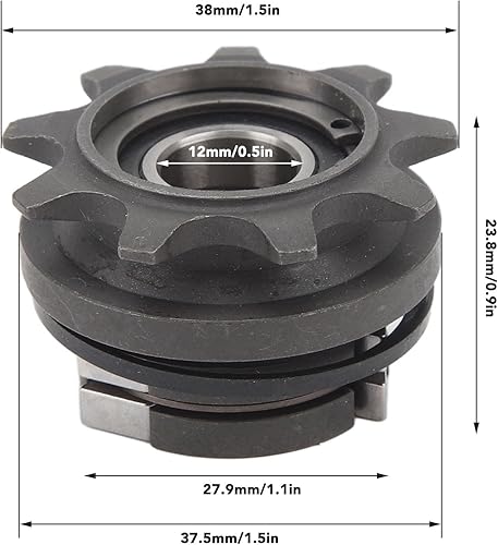 Miniatura 7 de Piñón de bicicleta Freewheel, rueda libre de la bicicleta de rotación 9T conducción rápida sola velocidad para 412 bicicleta plegable rueda libre