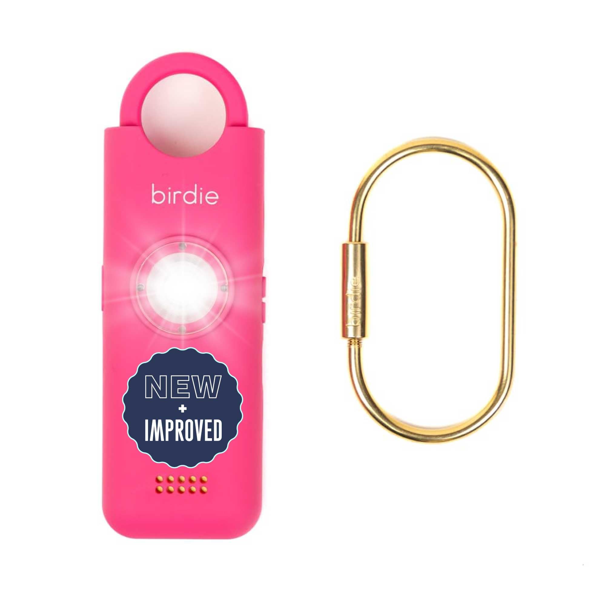 She’s Birdie 3.0 New Version – The Original Personal Safety Alarm for Women by Women–Loud Siren, Flash Light and Rechargeable Battery in a Variety of