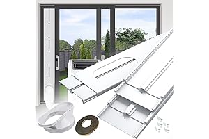 gulrear 6 Plates Portable Air Conditioner Sliding Door Vent Kit, Make Your Summer Cool