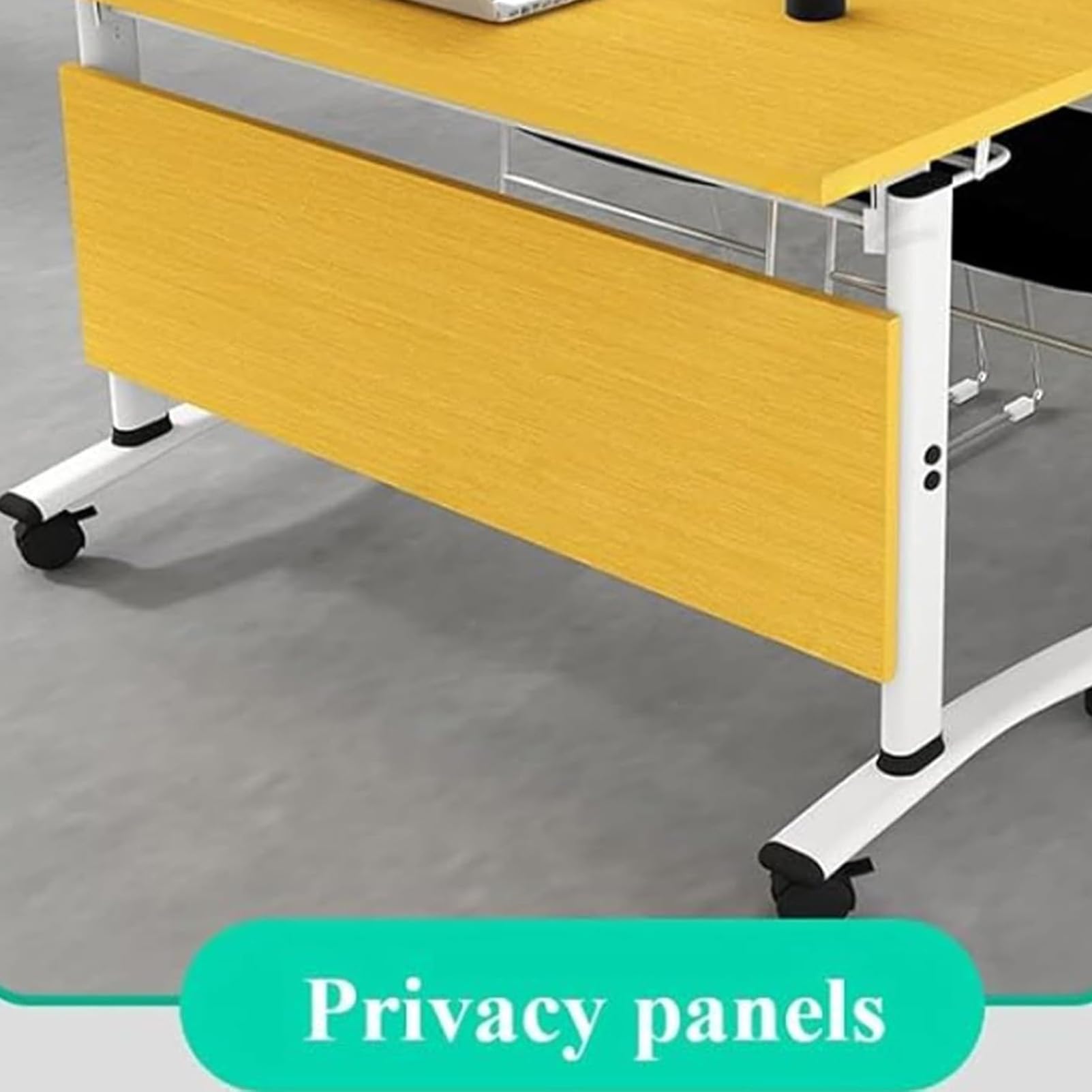 Mesa De Conferencias Móvil Moderna para Oficina 120x40x75cm, Mesa Plegable Grande con Empalme De Bricolaje, Mesa Modular De Oficina para Reuniones Grandes