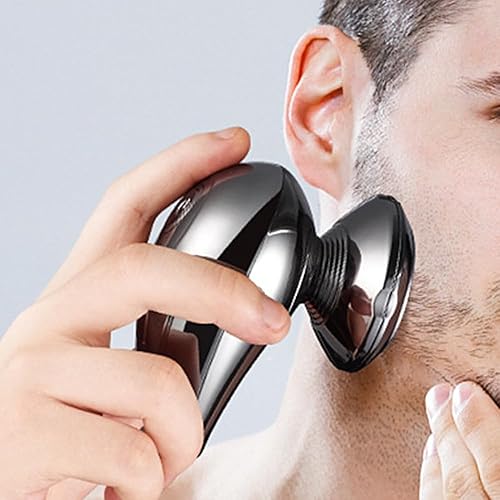 Miniatura 5 de Big Blade - Afeitadora eléctrica para la cara de hombres, 3 en 1, multifuncional, pequeña afeitadora eléctrica para hombre, kit de aseo rotativo