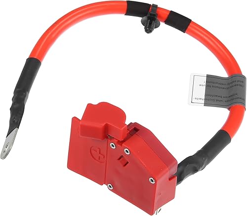Cable de terminal de batería positivo para automóvil compatible con BMW 330i 330i XDrive 2023, fusible rojo de plástico duradero, cable de soplado,