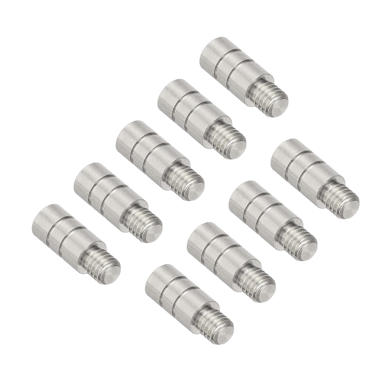 PATIKIL 2g Dart Weights, 9Pcs Brass Add Accentuator 2BA Thread for Dart Counter Weight Accessories, Silver Tone