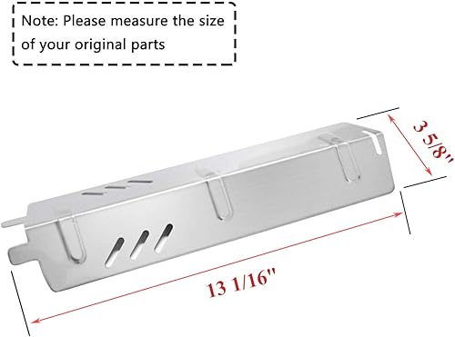 Miniatura 5 de BBQ-Element - Protector de placa de calor para parrilla trasera BY13-101-001-11, BY14-101-001-01, BY16-101-002-05, GBC1429W, tapa para quemador de