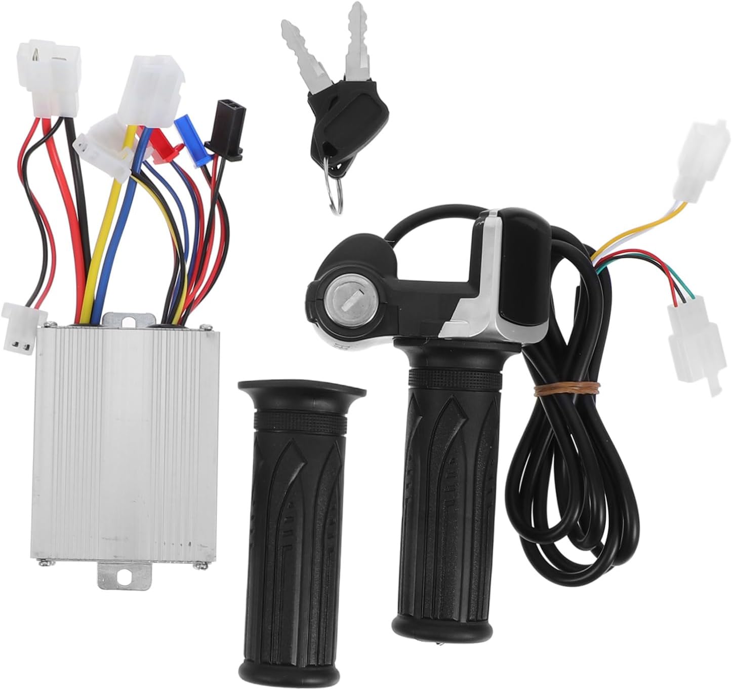 DOITOOL Thumb Throttle Kit for Electric Bike Electric Scooter 36v/500w Brushed Motor Speed Controller Locking Grip