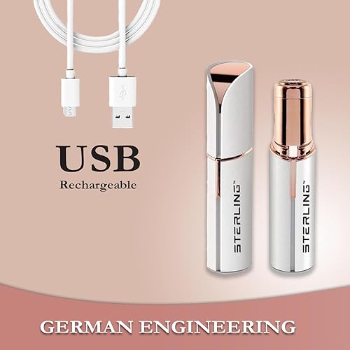 Miniatura 6 de STERLING Depilación facial para mujeres, dispositivo de depilación sin dolor, removedor de vello facial portátil para mujer para bikini y piernas,