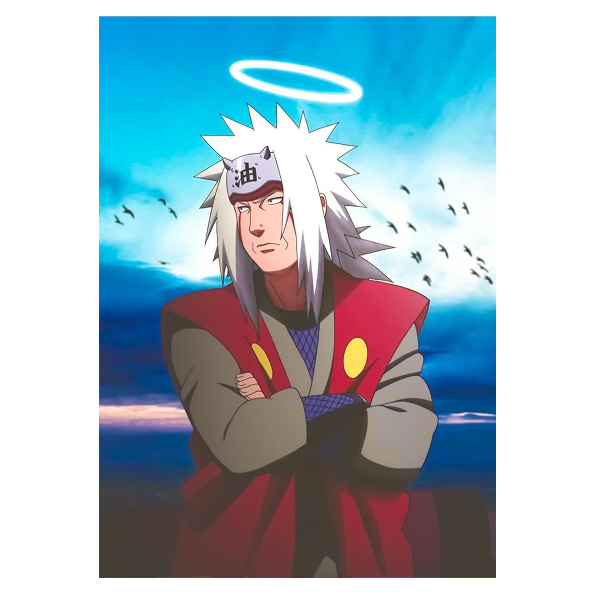 Jiraiya Wall Sticker - Legendary Jiraiya Wall Sticker Glossy 300 GSM