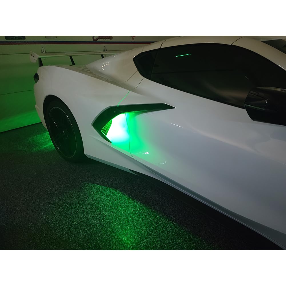 C8 Convertible - Side Cove LED Lighting Kit - RGB Exterior Lighting Kit for 2020-2025 Corvette (Keyfob)