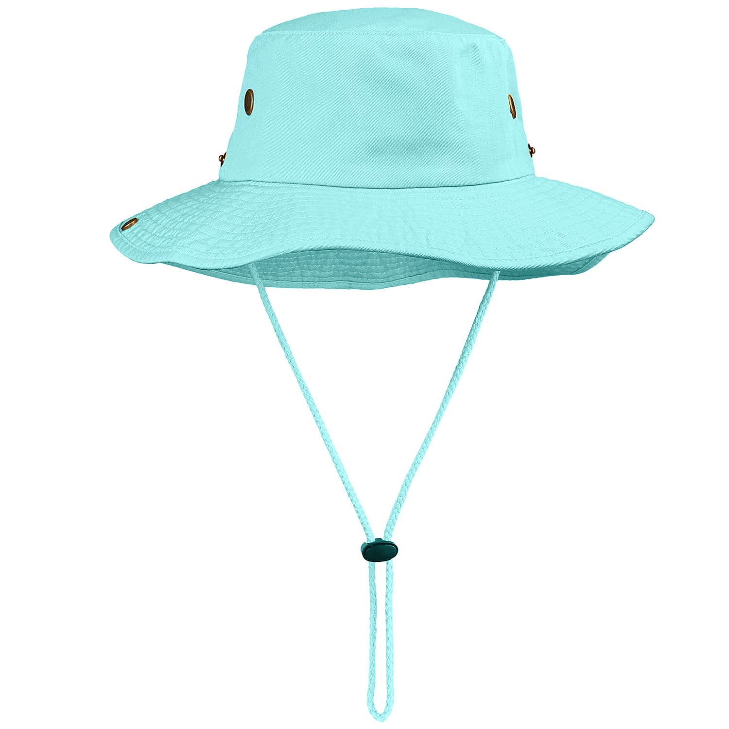 Sombrero de ala ancha para senderismo, pesca, safari, boonie, 100% algodón, protección solar UV para hombres y mujeres, actividades al aire libre, Agua, Large/X-Large