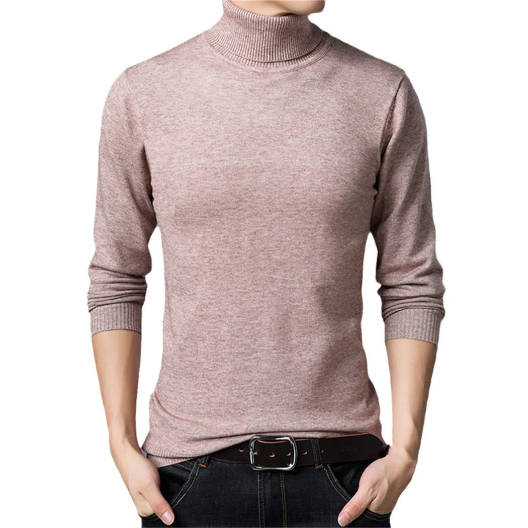 Pull d'hiver classique à col roulé chaud sous un manteau pour balades