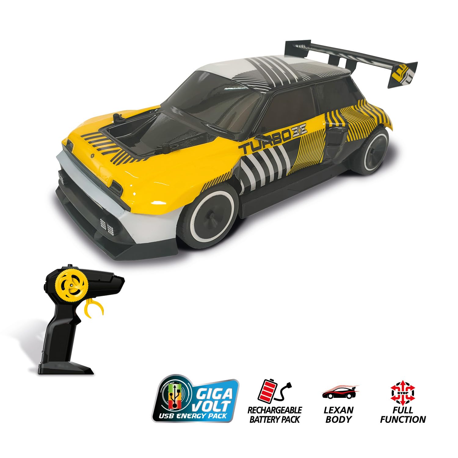 Mondo Motors Renault 5 Turbo 3E 1:14 Escala Coche Juguete 10 km/h Baterías Recargables