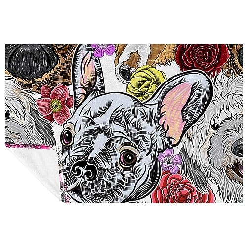 Couverture Bouledogue Français pour pique-nique, camping et plage - 2