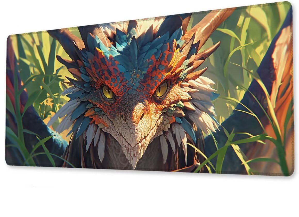 Podkładka pod mysz, duża, gamingowa podkładka pod mysz, XXL, lwy, 600 x 1200 x 3 mm, podkładka na biurko, antypoślizgowa, gumowa podstawa, wodoodporna i trwała, podkładka pod klawiaturę, do gier