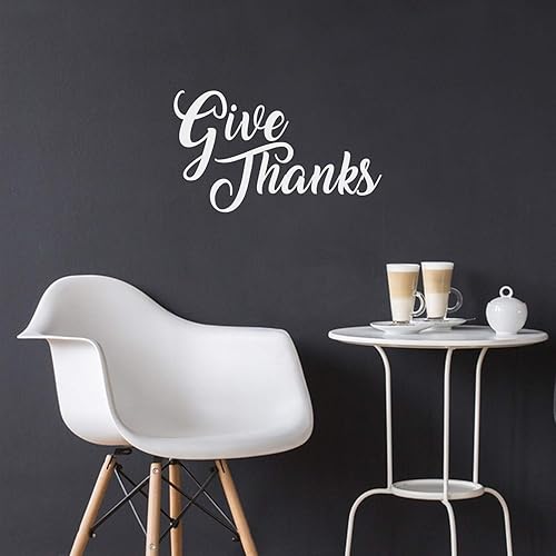 Miniatura 1 de Calcomanía de vinilo para pared, regalo de gracias, 13.5 x 23 pulgadas, cita inspiradora motivacional, cocina, comedor, sala de estar, dormitorio,
