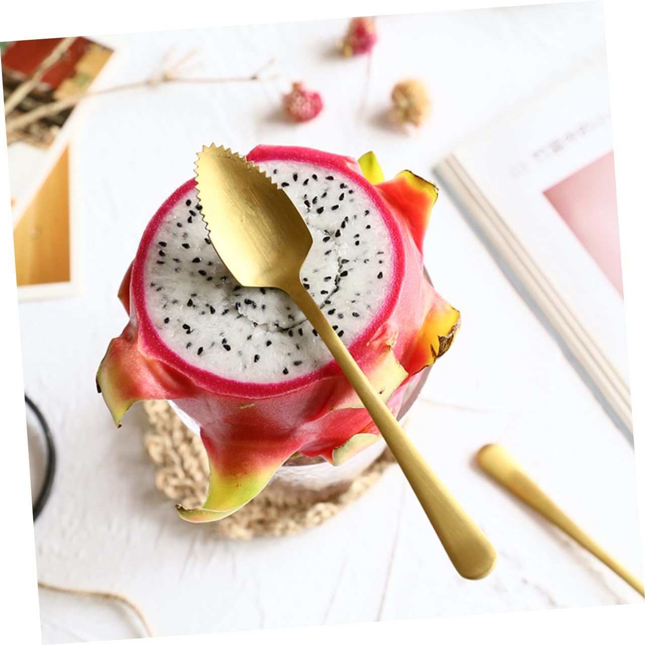 MAGICLULU 18pièces Cuillères à Dessert Acier Inoxydable De Cuillères Pour Fruits Et Glaces Ustensiles De Cuisine Résistants Et Élégants