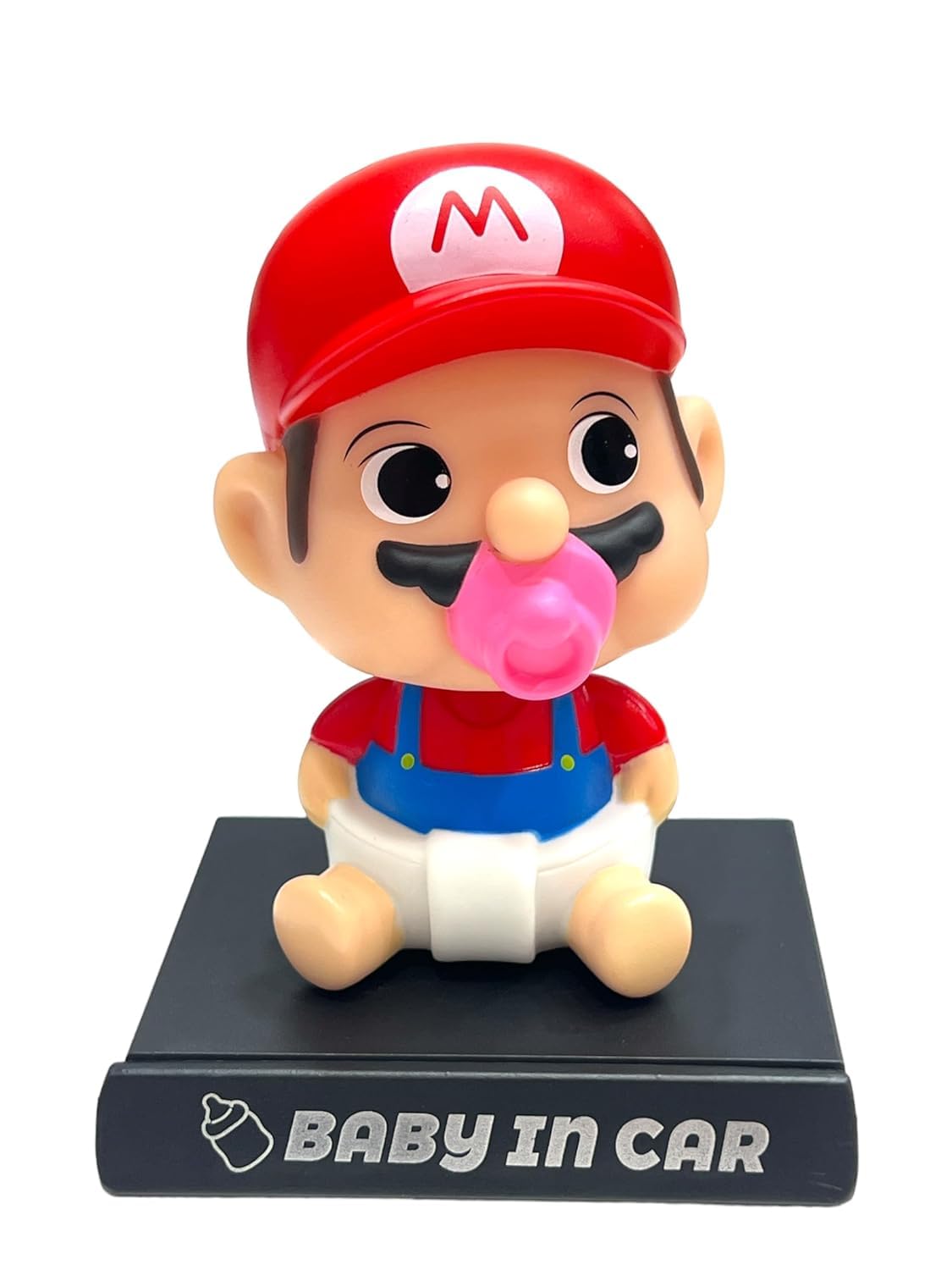 UMANI Polyvinyl Chloride Action Figure Limited Edition Bobblehead With Mobile Holder For Car Dashboard, Office Desk & Study Table (Bh-Baby Mar-Io),9 X 7.5 cm