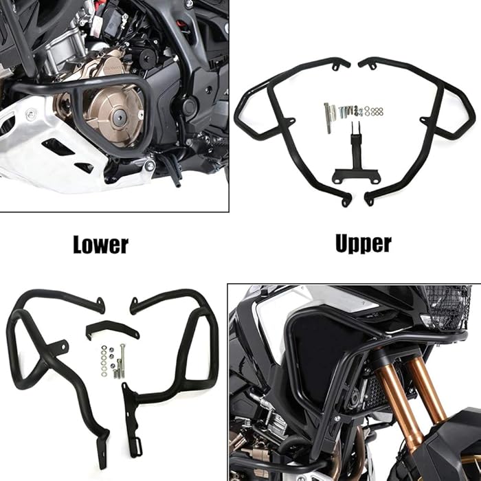 Buy COPART CRF1100L Crash Bar Upper and Lower Highway Engine Guards