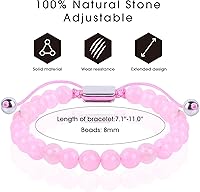 Vista 115 de Black Beaded Bracelets for Men Boys: 6mm Obsidian Onyx Lava Beads Mens Bracelet Set Mens Jewelry - Cool Anniversary Valentines Fathers Birthday