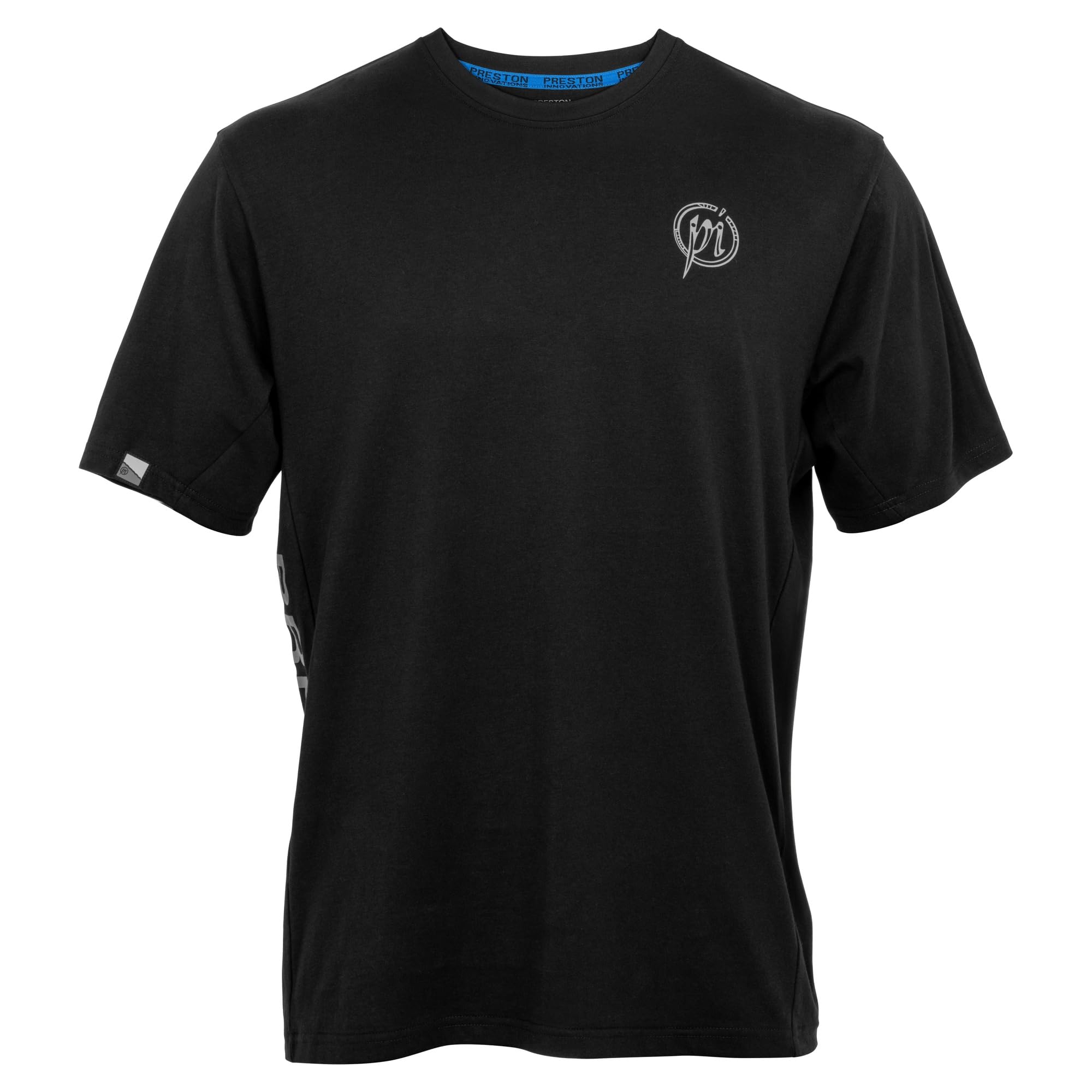 Preston Innovations Core Collection T-Shirt Black Large | Match Fishing T-Shirt | Lightweight and Breathable with Soft Touch Fabric | Raglan Sleeves for Free Movement | Athletic Cut | Code P0200688