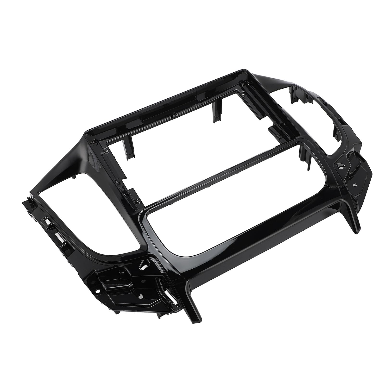 Jiawu 2 DIN Fit Navigation Ramka Radiowa dla Triton 2015-2018, Elegancki Czarny Panel Stereo DVD, Komenda Płyty Instalacyjnej Prostej Pojazdu (z przewodem zasilającym)