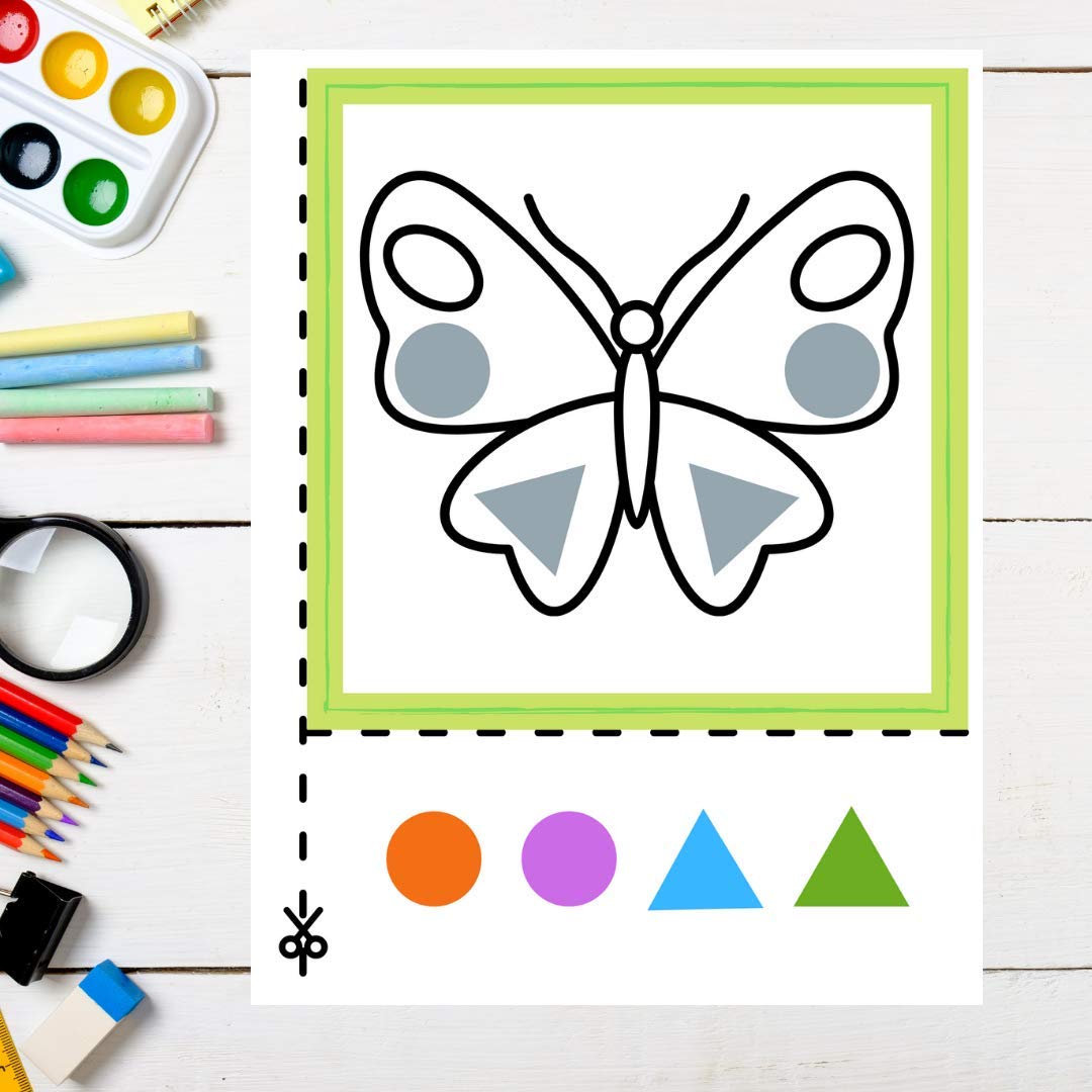 Bastelbuch Schneiden, Kleben, Malen 2-4 Jahre: Bastelbuch ab 2 Jahren Ausschneiden für Kinder ab 2 Verbastelbuch für Mädchen und Jungen