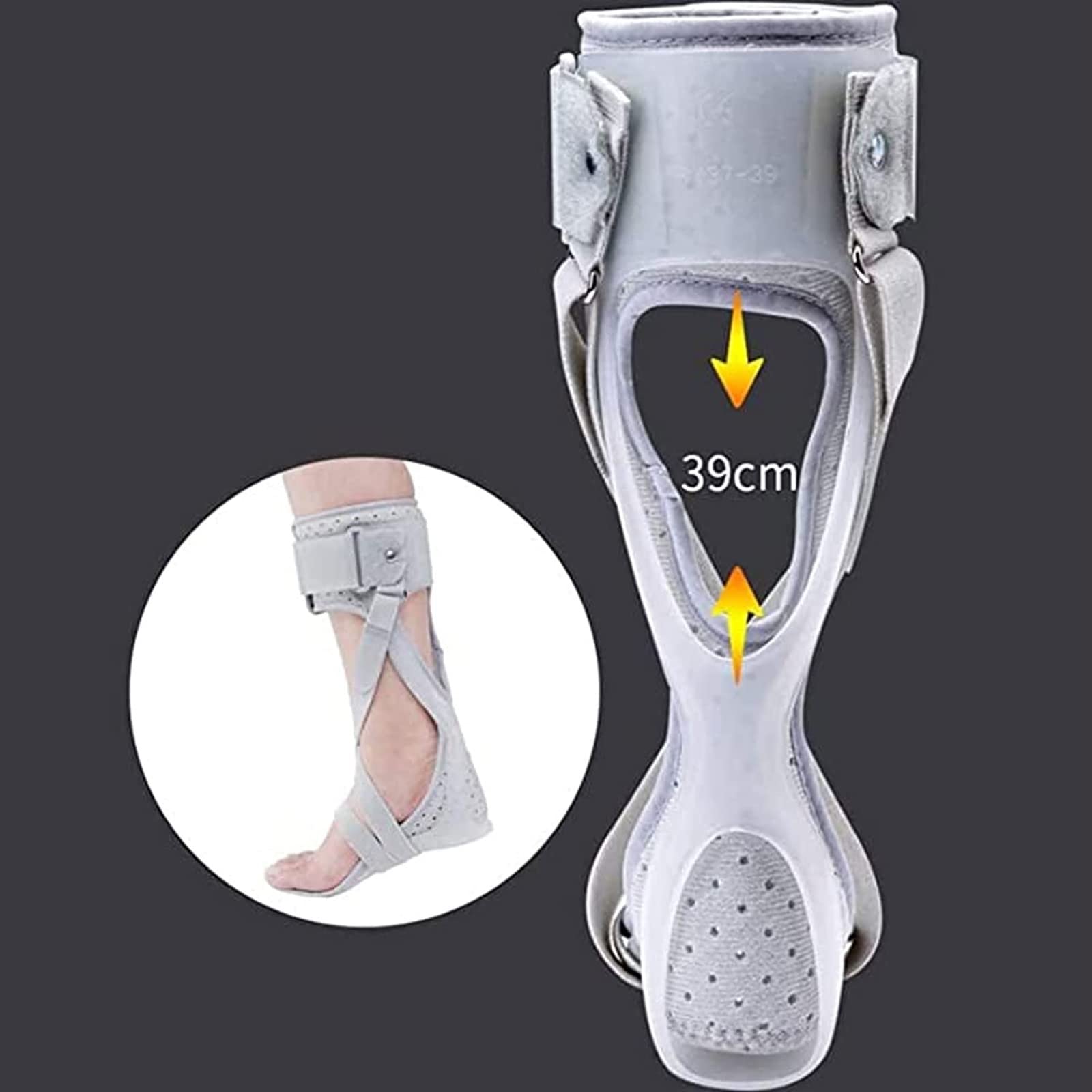 Soporte para la Periostitis Tibial Soporte para Tobillo caído Tobillera, férula correctiva para Fascitis Plantar Tendinitis de Aquiles (Derecha X) (Derecha X)
