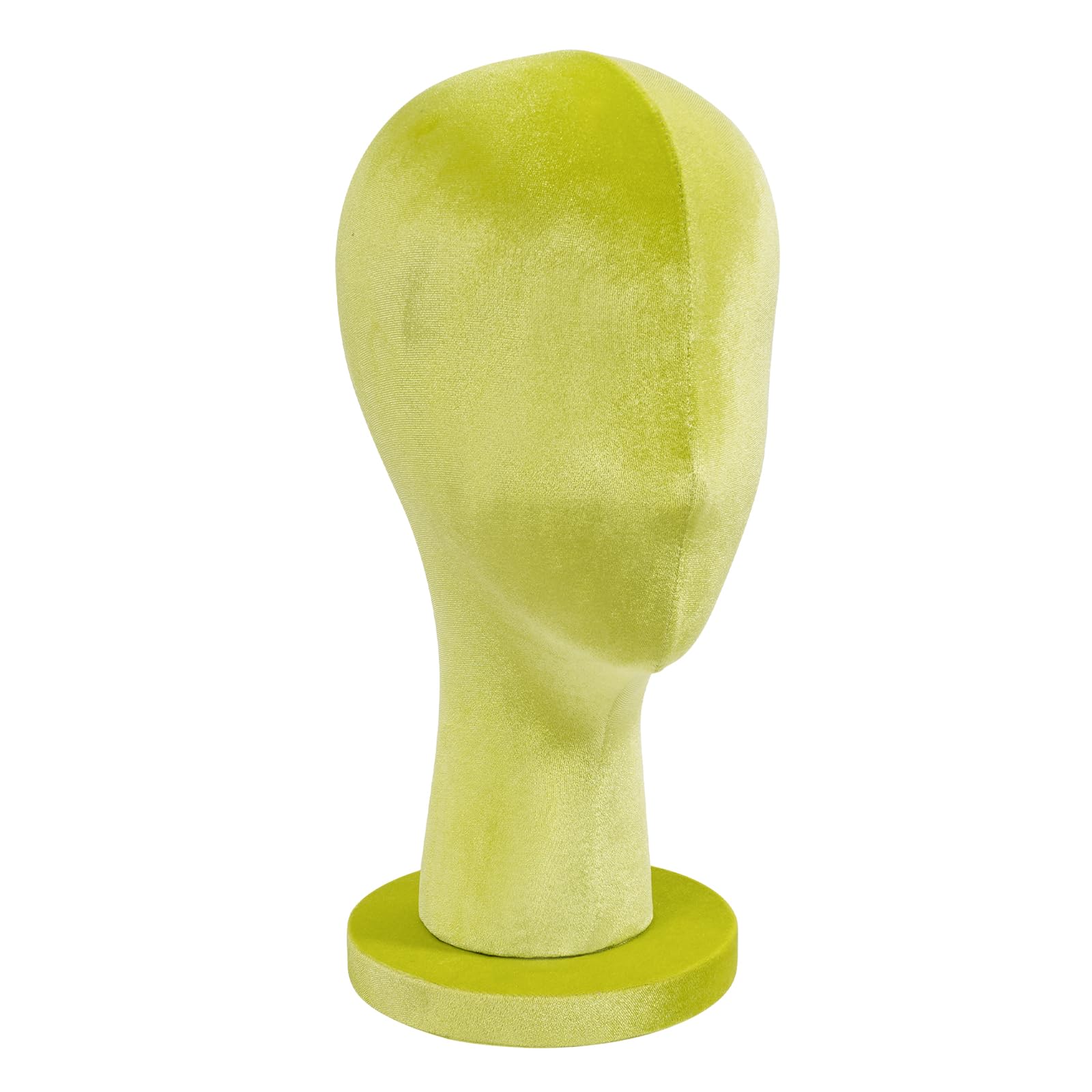 Cabeza de maniquí femenino PU espuma terciopelo peluca sombrero soporte