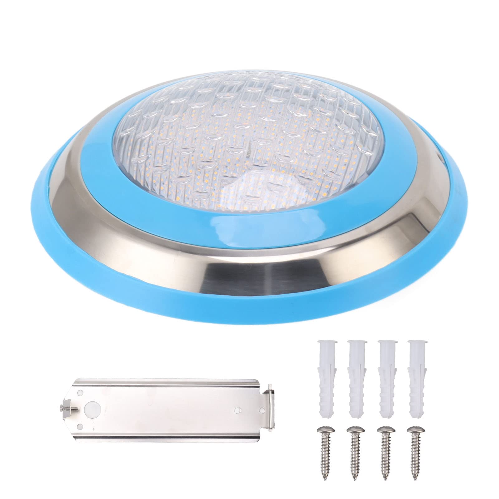 Cocoarm LED-Unterwasser-Poolleuchte, 316 Edelstahl, Unterwasser-Poolleuchte, 35 W, Wechselstrom, 12 V, IP68, Wandmontage, warmweiß, für Schwimmbäder, Teiche, Springbrunnen