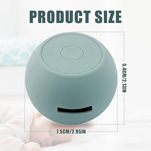 Miniatura 2 de Funda de viaje para máquina de sonido para Hatch Rest Go, funda protectora de sonido portátil de silicona para máquina de ruido blanco (verde claro)