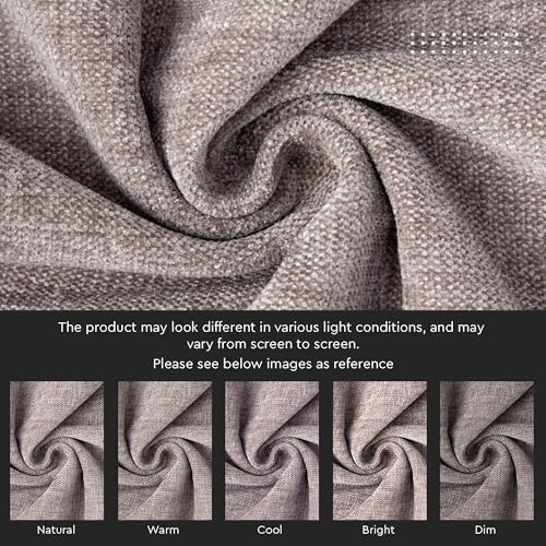 Image of Encasa XO Thick Chenille Throw Pillow Covers Set of 1 | Dusty Brown - (20 inchx20 inch) (50x50 cm) | Decorative Accent Square Throw Pillow Cases for Couch, Home Decor, Sofa