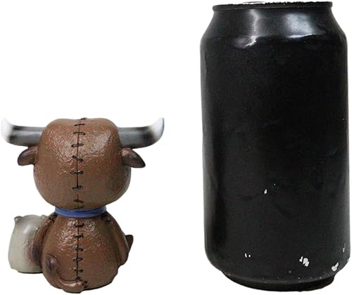 Vista 2 de Ebros Furry Bones El Toro El Toro Esqueleto de Toro Español con Su Bulldog Figurita de 3 pulgadas de alto Furrybones Pretend Hooded Skull Monster