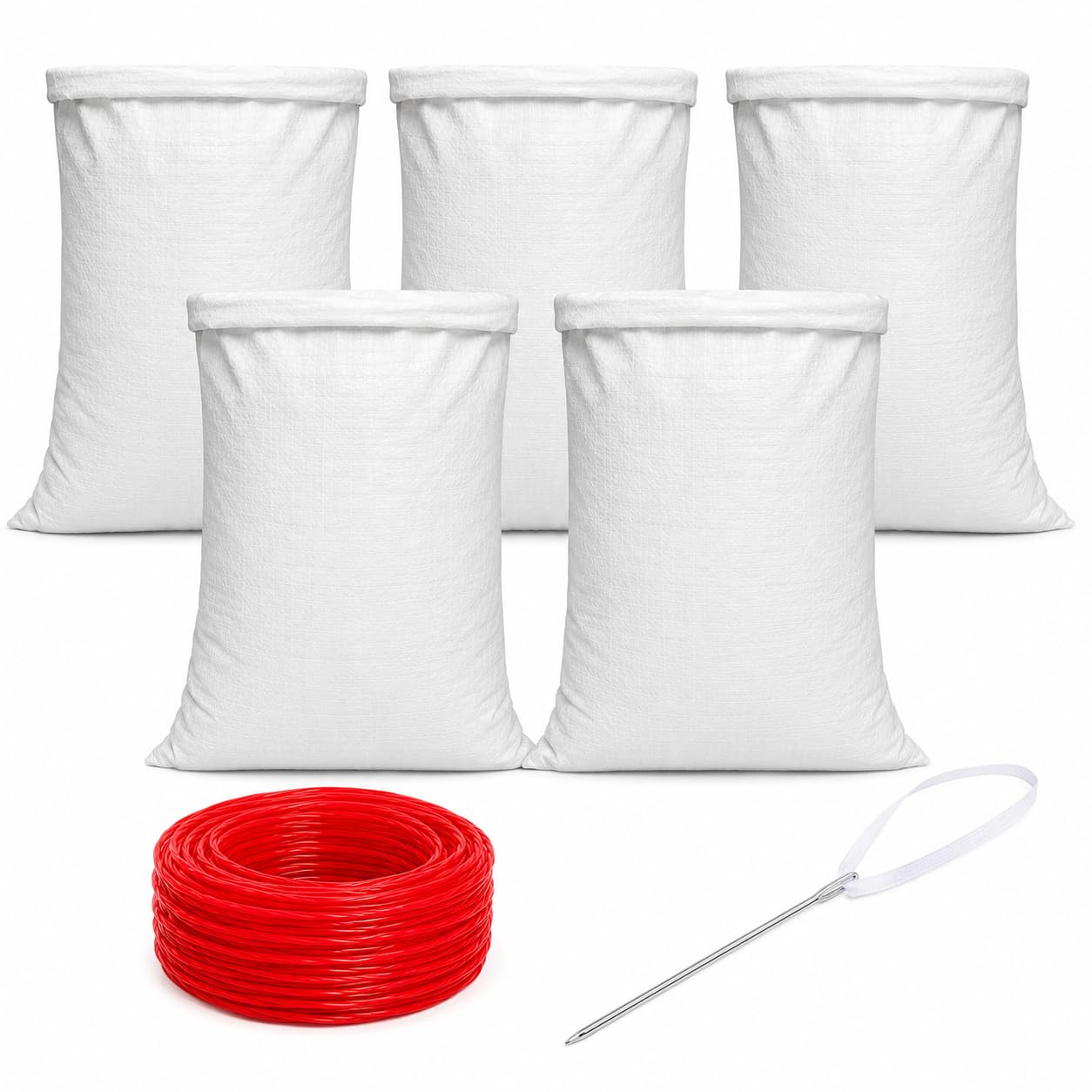 HDPE Bags for Stitching Kit with Packing Needle & Plastic Thread | Heavy Duty Sack Sewing Combo for Bora/Bori Bags, Grain Bags, Rice Bags, Farm & Packaging Use (5)-picture-14