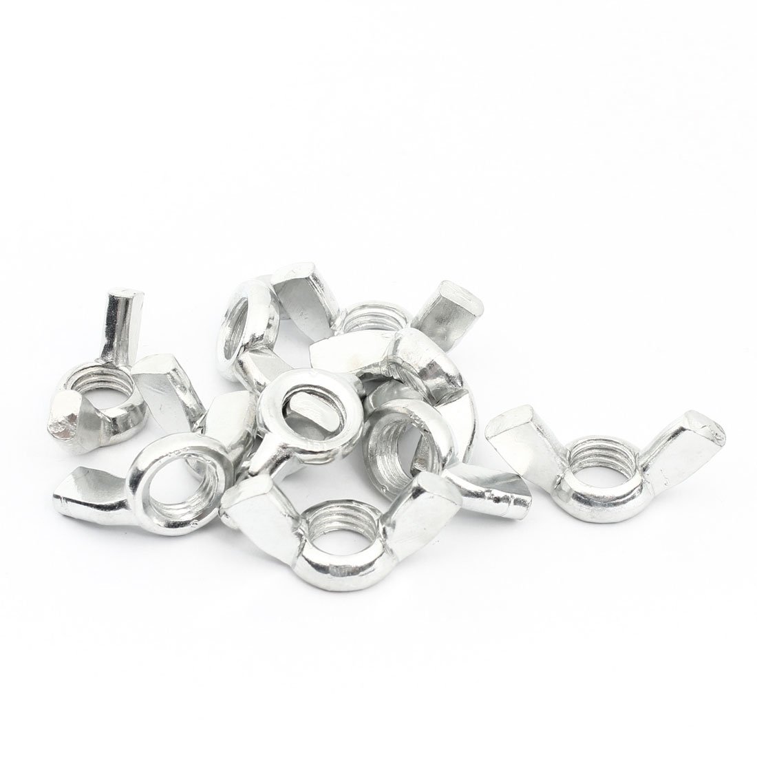 Aexit 40mm Wide Nuts Metal Wings 10.5mm Butterfly Nut Hardware Panel Nuts 10 Pcs