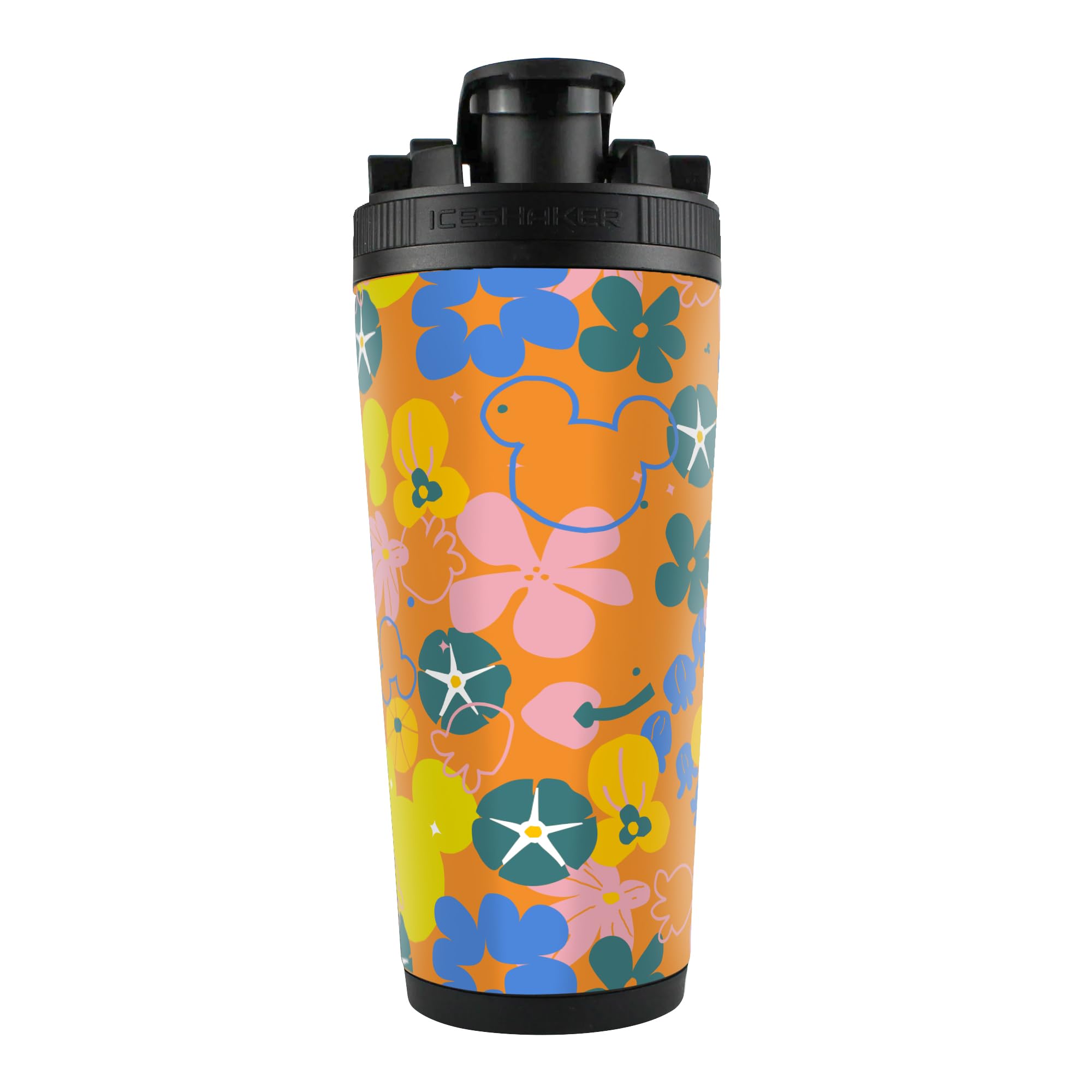 WinCraft 4D-Eisstreuer aus Edelstahl, Micky Maus, Disney MIC SMFP BLK, 750 ml