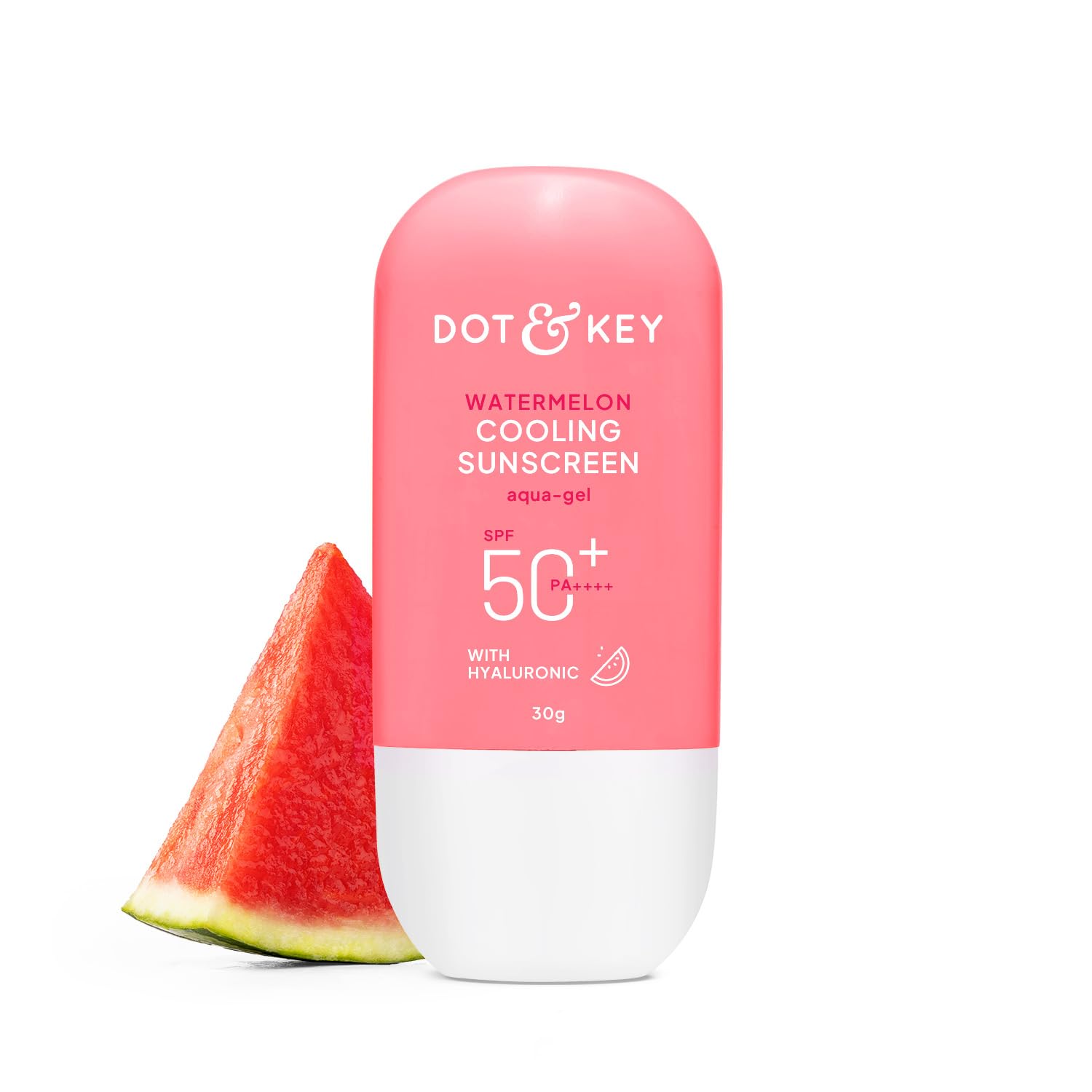 Watermelon Hyaluronic Cooling Sunscreen In-Vivo Tested SPF 50 PA+++| For Moisturized Skin | UV + Blue Light Protection| Lightweight | No White Cast | Boosts Vitamin D Absorption I Quick Absorbing | 30g
