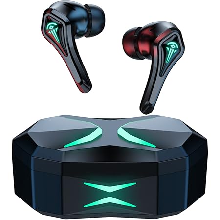 Amazon Co Jp Bluetooth イヤホン ゲーミングイヤホン Bluetooth5 0 35ms超低遅延 ワイヤレスイヤホン Aac対応 マイク内蔵 Ledライト Cvc8 0 ノイズキャンセリング搭載 ゲーミングブルートゥース イヤホン ゲーミング完全ワイヤレス イヤホン Ipx5防水 ゲームモード