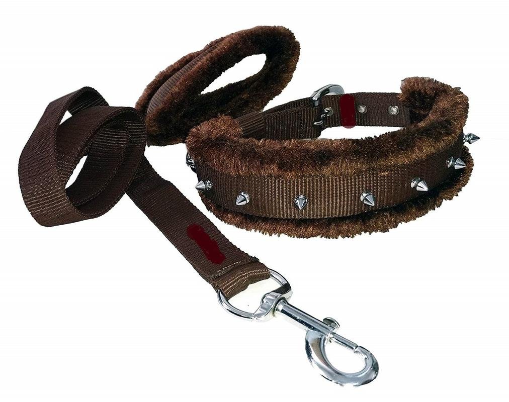 Skora Spike Dog Collar & Leash Brown - Large- 1.25 Inch (B07FFXX5SJ) Amazon Price History, Amazon Price Tracker