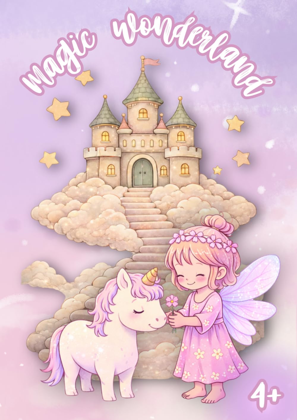 Magic Wonderland: A Cute Fantasy Coloring Book with Fairies, Unicorns, Dragons and Magical Creatures – Zauberhaftes Malbuch mit Feen, Einhörnern, Drachen und magischen Wesen