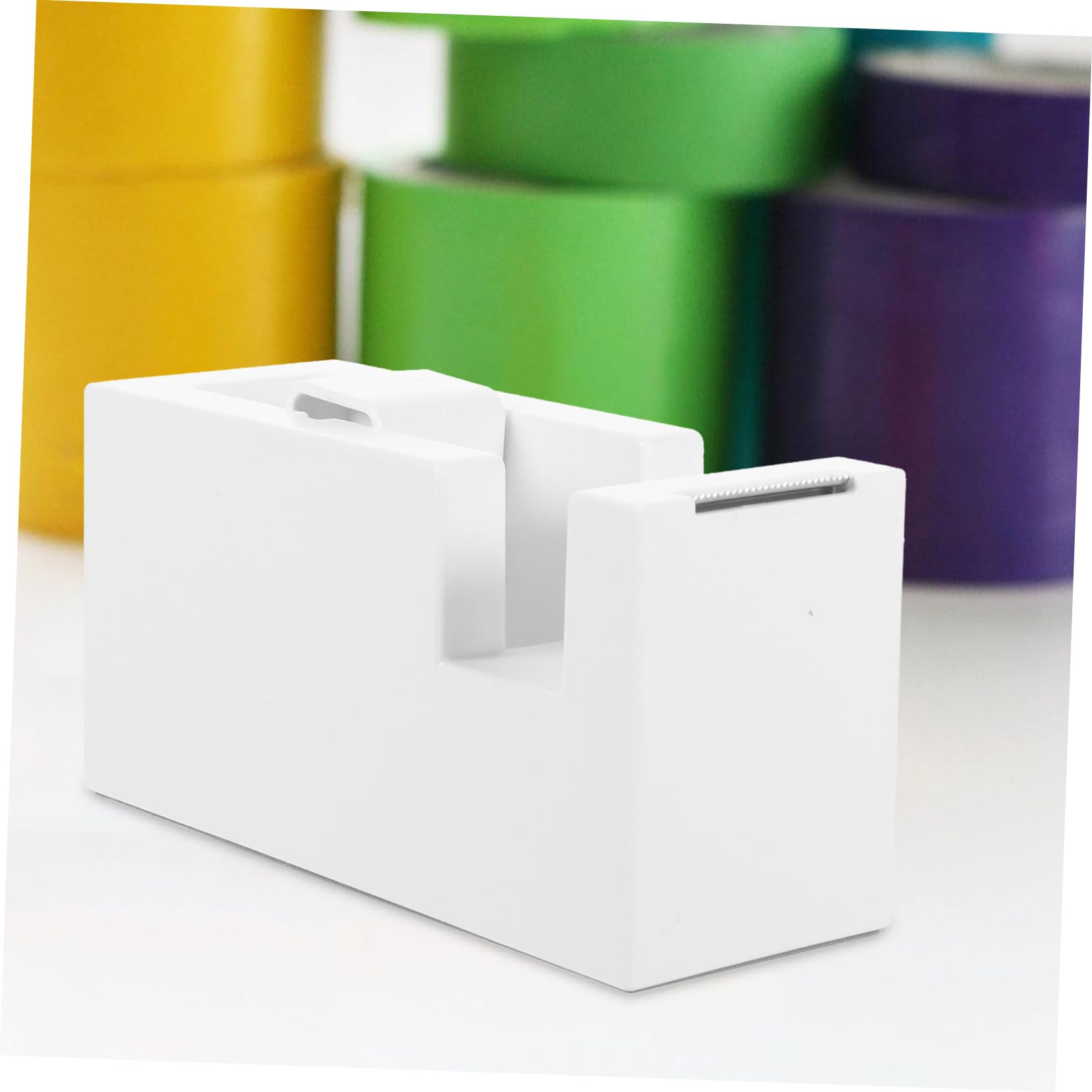 DOITOOL 3 Pezzi Dispenser per Nastro Compatto Portatile per Nastro Adesivo con Taglierina Design Antiscivolo per Ufficio Scuola Maneggevole Leggero Ottimo per Attività Creative