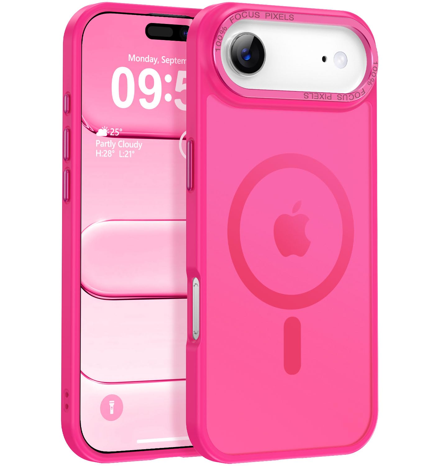 Newfuture Strong Magnetic Compatible with iPhone 17 Pro Case [13 FT Military Drop Protection] [Compatible with Magsafe] Slim Translucent Matte Shockproof with Anti-Fingerprint Phone Case, Tender Pink — view 46