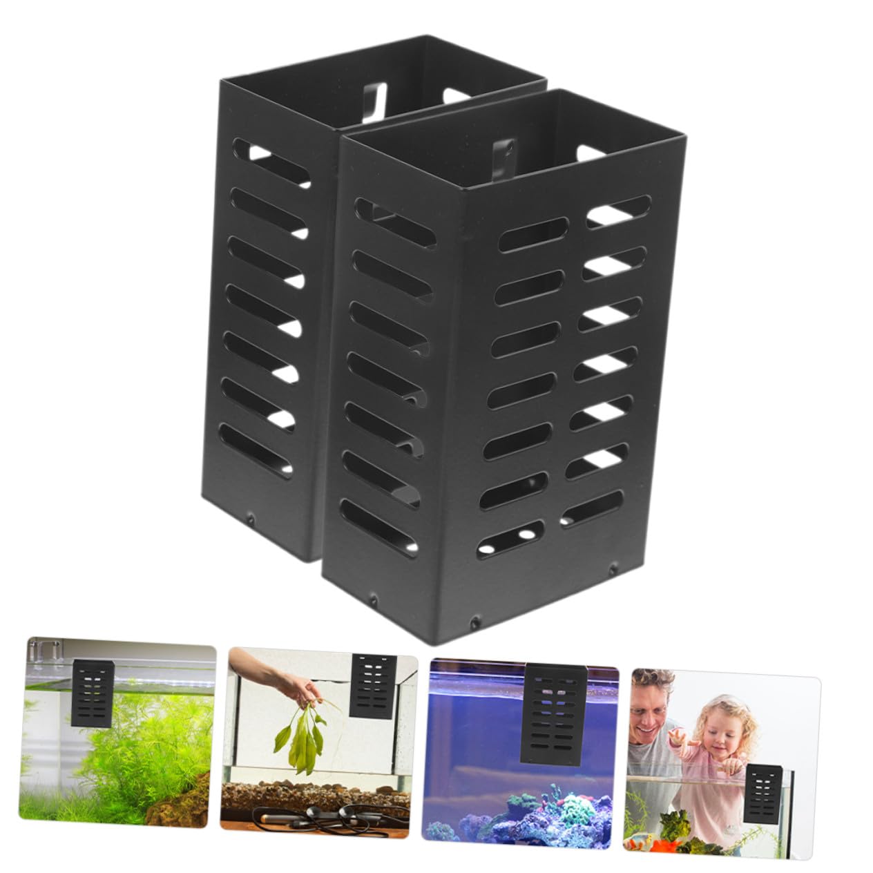 Toddmomy 2stücke Aquarienpflanzenhalter aus Edelstahl Hängepflanzenhalter für Wasserpflanzen Aquarienzubehör Pflanztopf für Aquarienpflanzen Wasserpflanzenpflanzgefäß