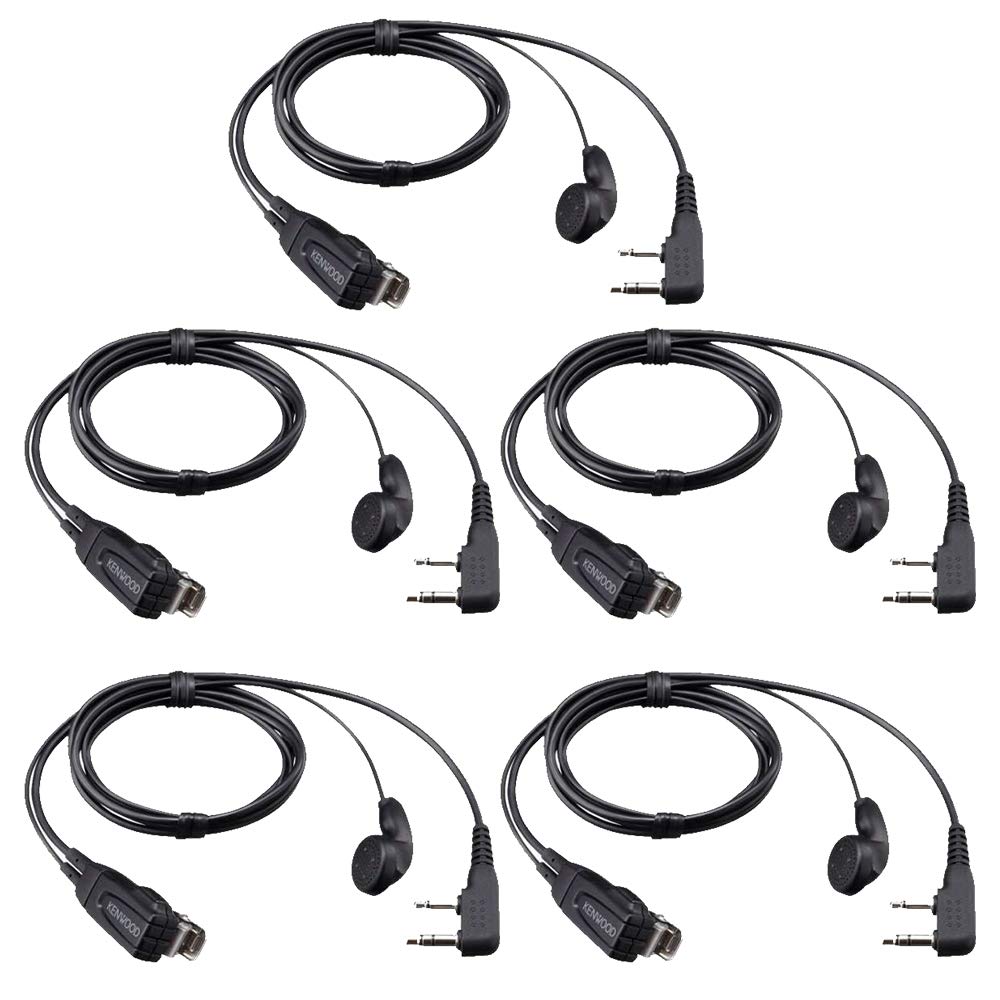 KENWOOD EMC3A イヤホン付クリップマイクロホン　4個セット JVCケンウッド EMC-3A イヤホン付クリップマイクロホン : 無線