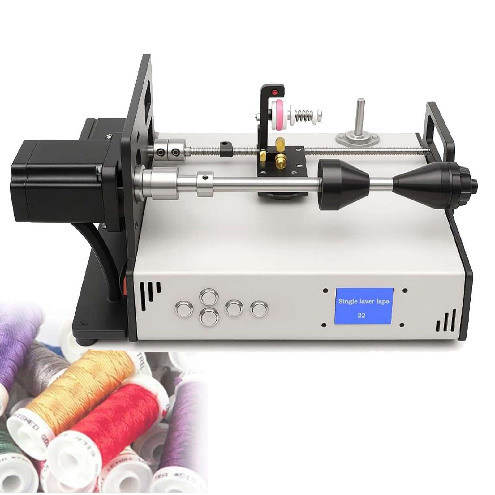 Máquina de bobinado de cables, ajustable y eficiente, bobinadora automática para líneas de pesca, hilos de seda, resolver desafíos de bobinado manual