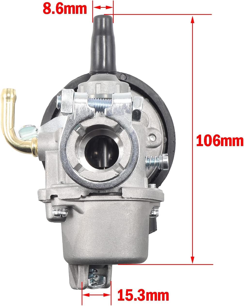 Image secondaire de JRL Carburateur Moto 49cc 60cc 66cc 80cc 2 Temps Moteur Vélo Carb Bike Moto