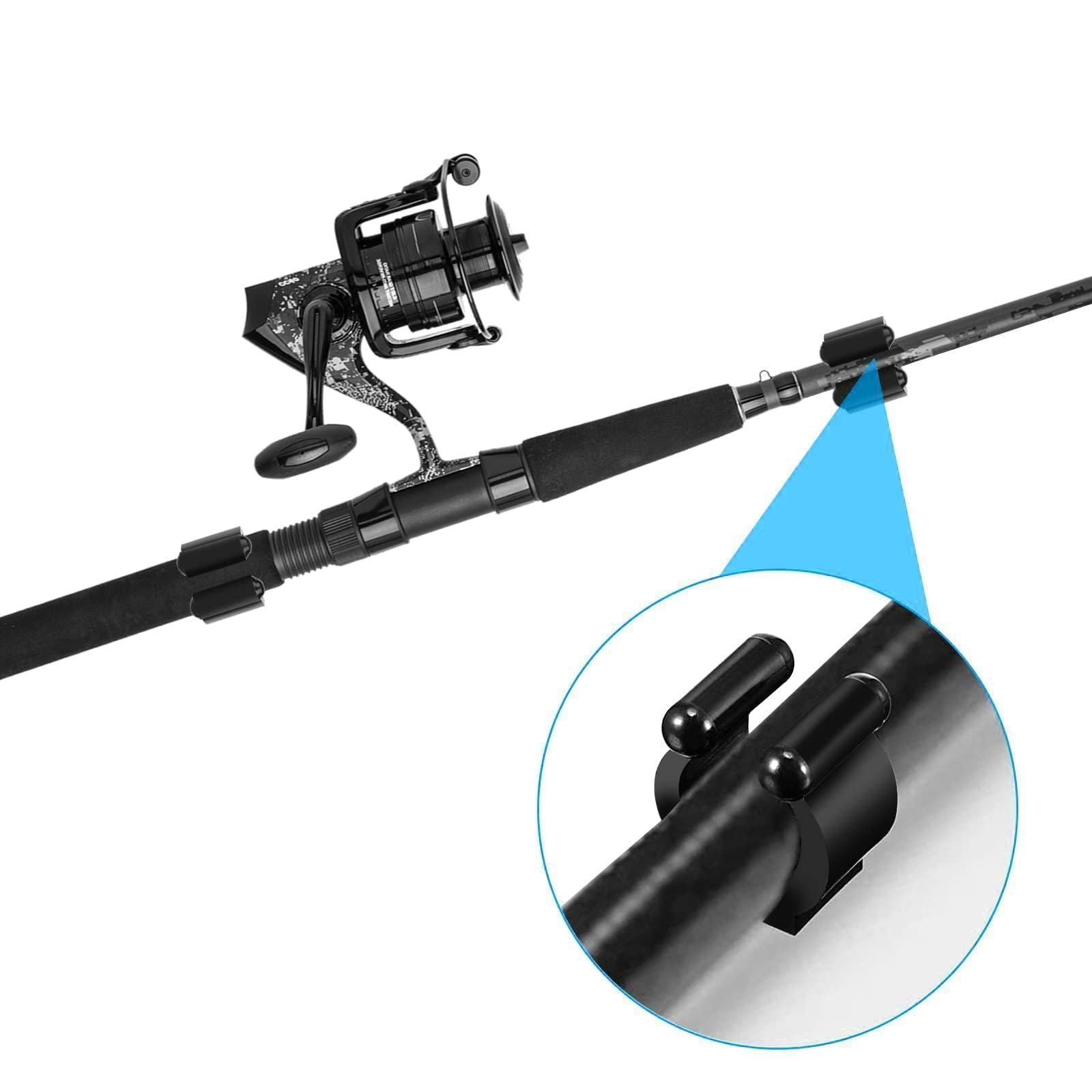 EEEKit Lot de 20 supports muraux pour canne à pêche