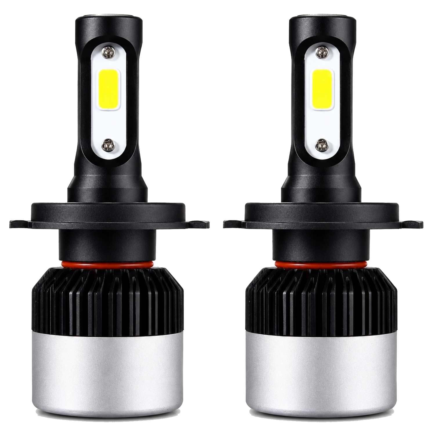 H4 LED Headlight Bulb 72W High Low Beam White Light for Car, Plug and Play, Pack of 2 For WagonR 2018-image-36
