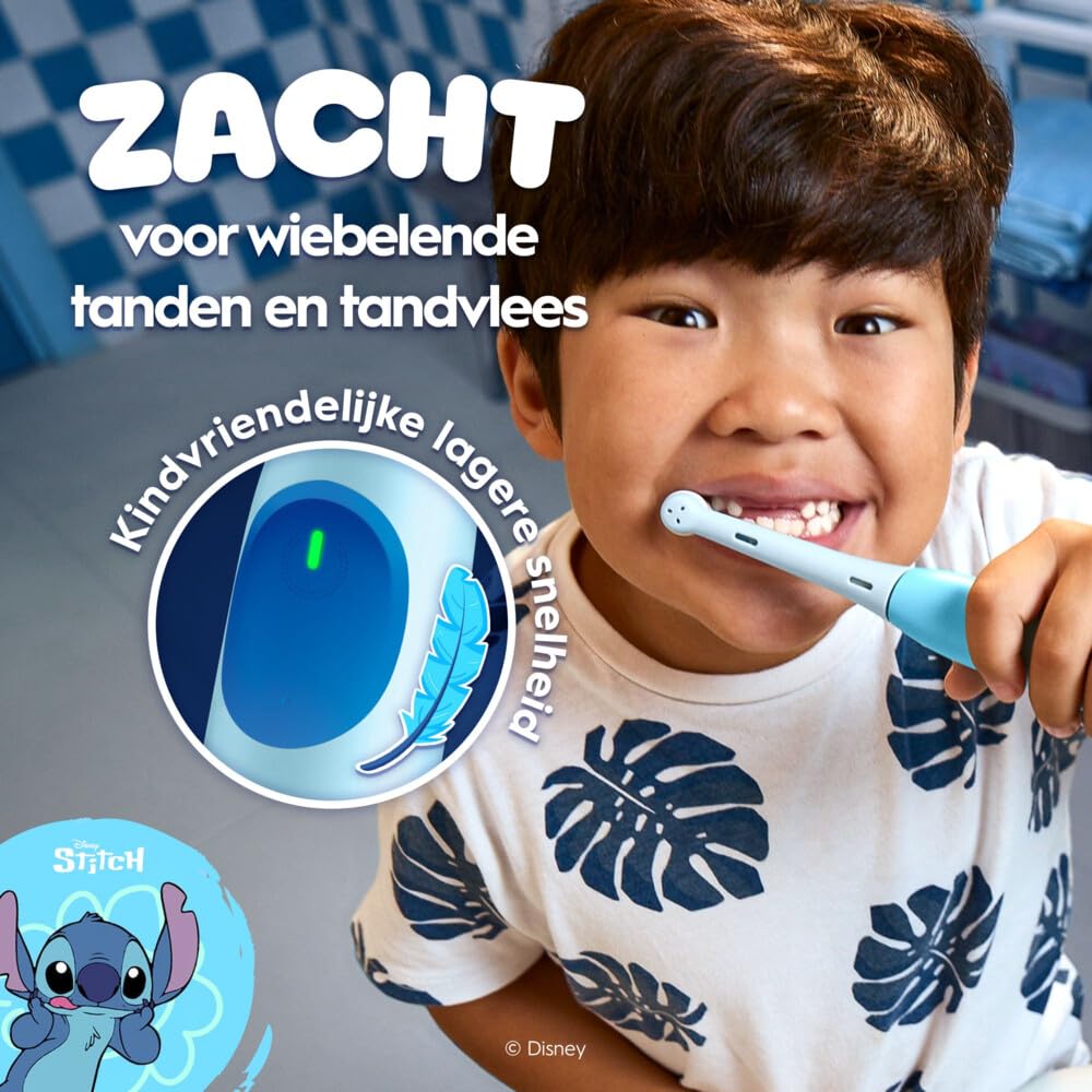 Oral-B iO Kids Disney Stitch Bambino Spazzolino rotante Blu