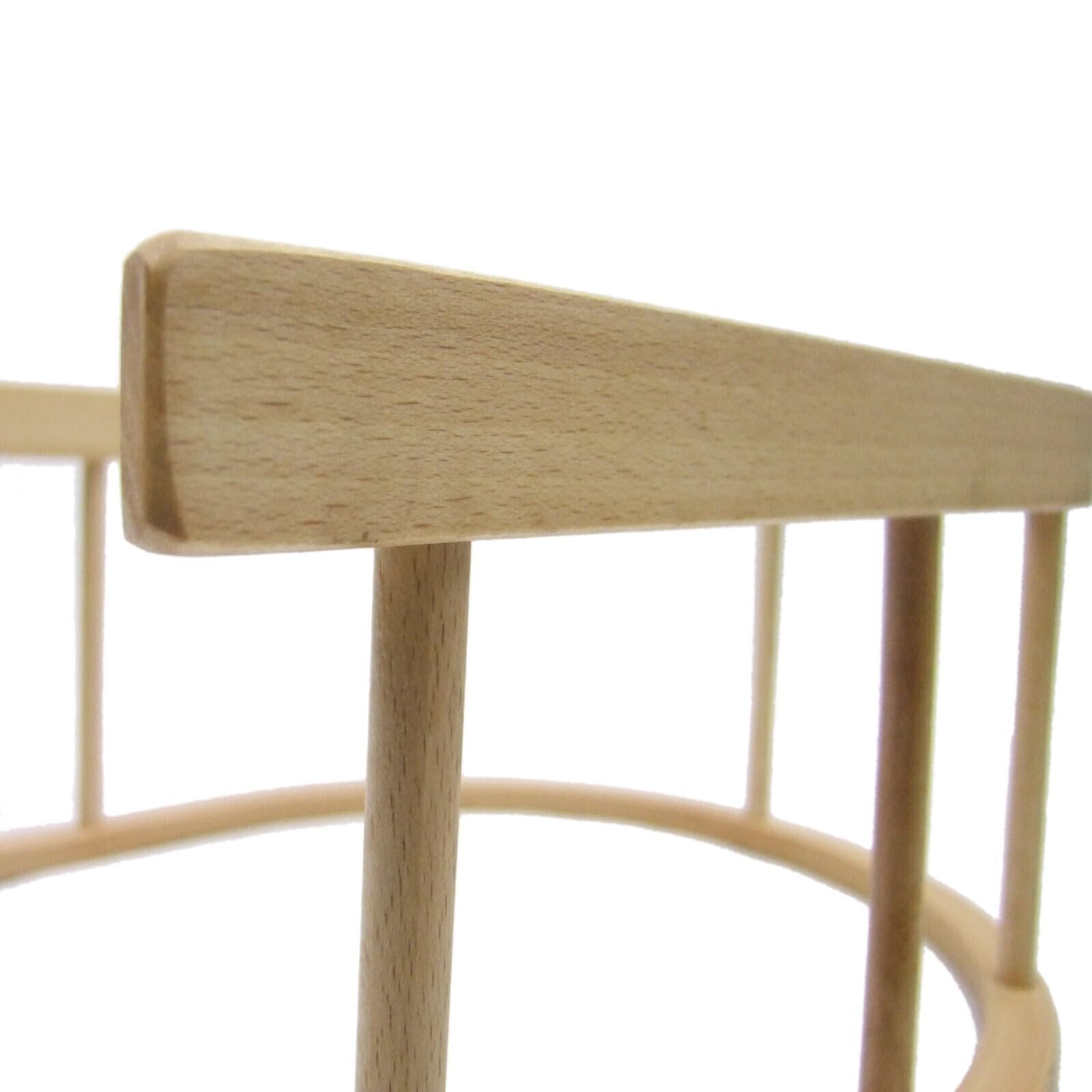 Rückenlehne aus Holz für Schlitten – passend für Holzschlitten 30–34 cm Breite – ca. 32 cm – hochwertige Buchenholz-Lehne inkl. Montagematerial – schnell montiert & abnehmbar – robustes