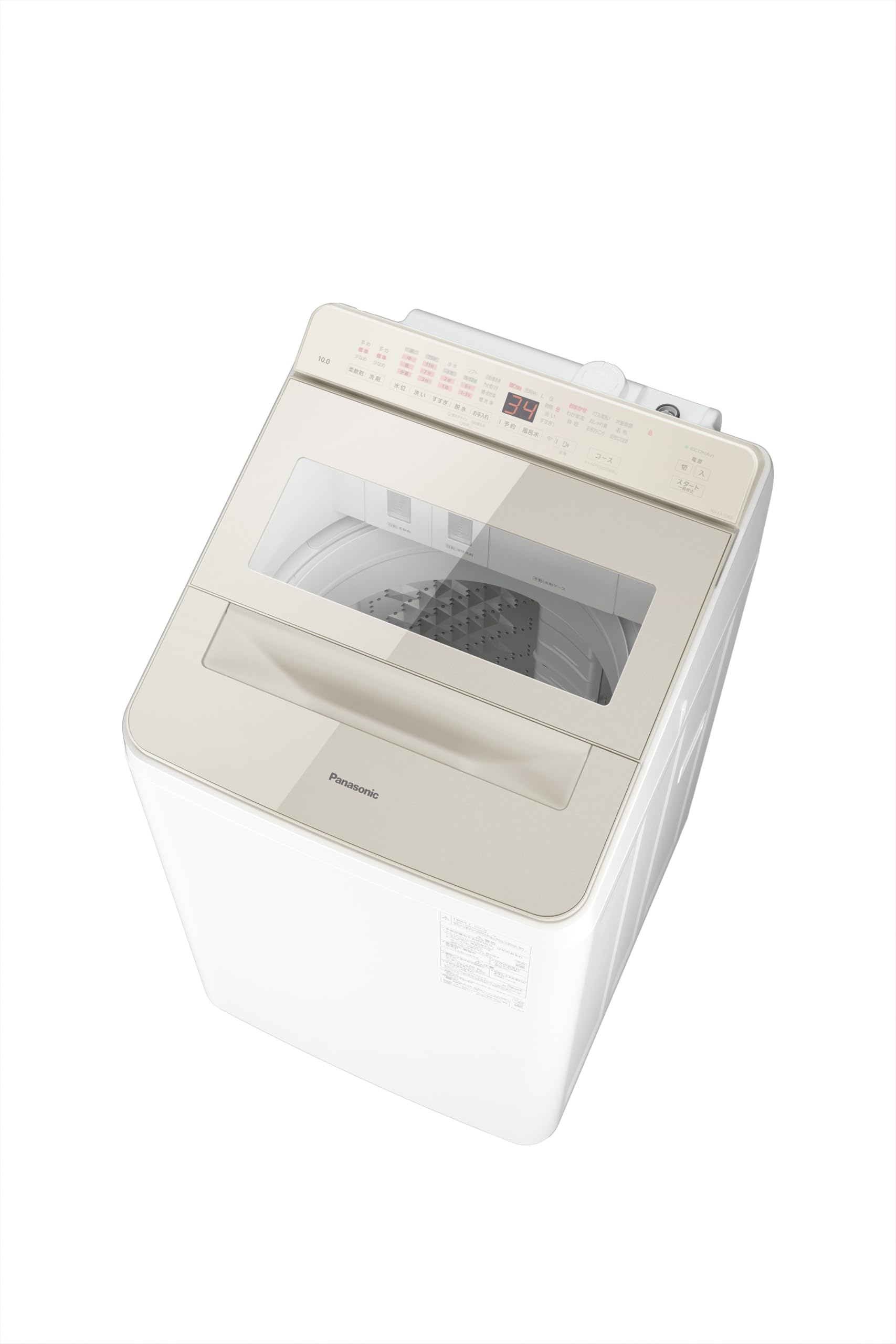 Amazon | パナソニック 全自動洗濯機 10kg NA-FA10K5-N シャンパン 