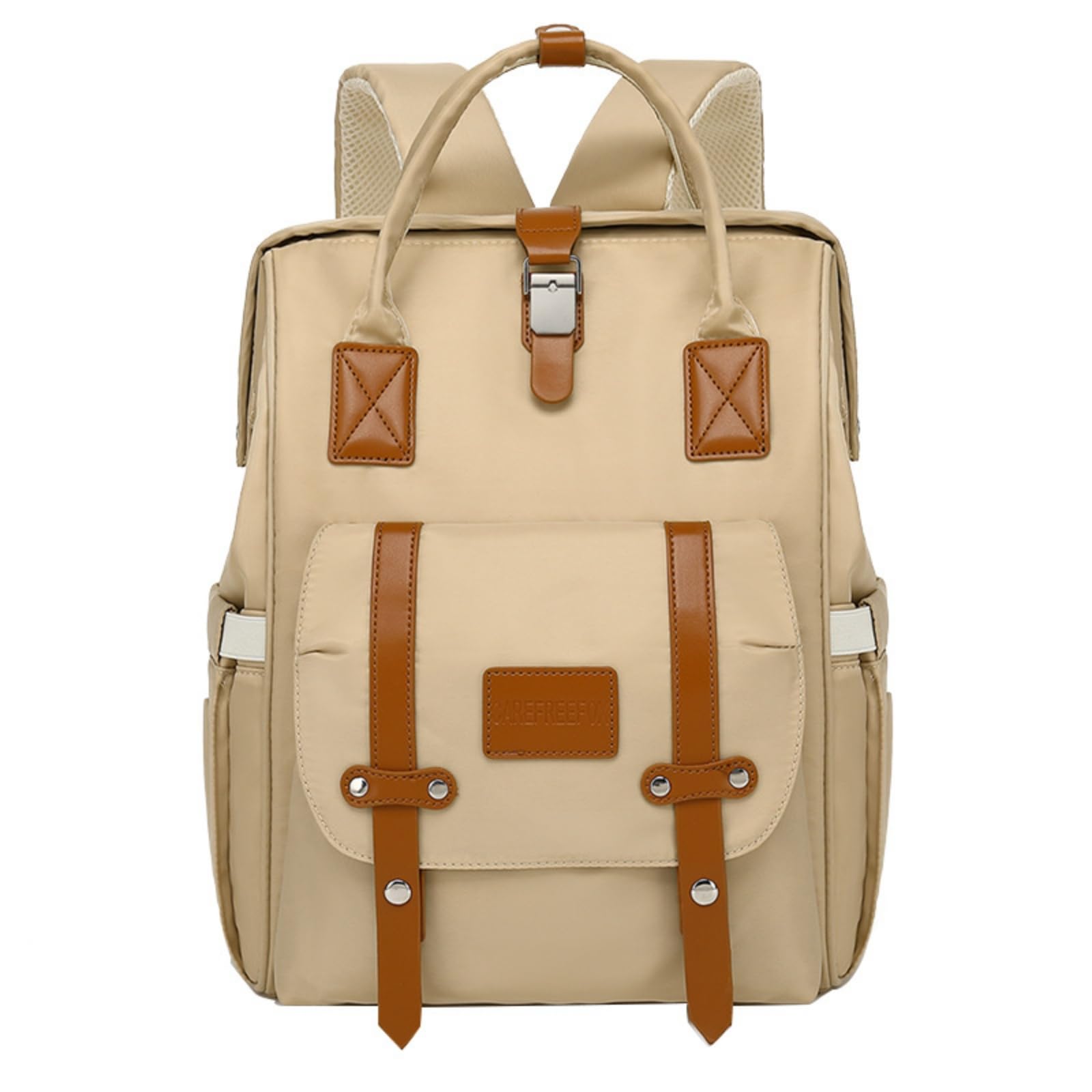 rockible Mochila Pañales Espaciosa Bolsa Bebé Gran Bolso Pañales para Padres, Beige, color to 2
